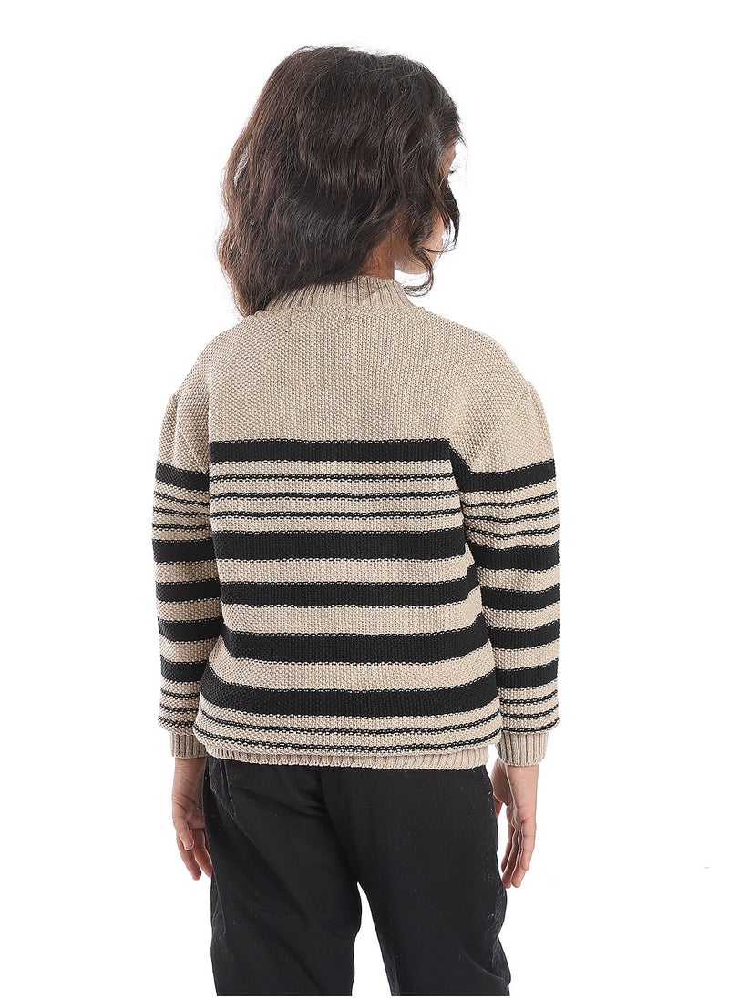 Caesar Girls Wool Pullover With Mutlicolour Design  - Image 2