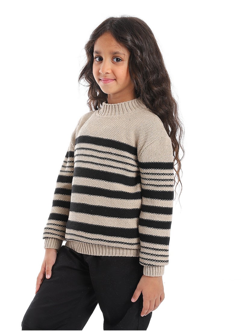 Caesar Girls Wool Pullover With Mutlicolour Design  - Image 4