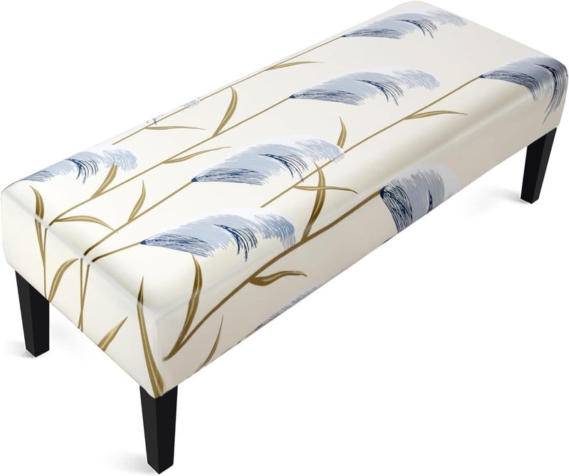 Street27 Polyester Printed High Stretch Bench Seat Cushion Slipcovers Washable Removeable Rectangular Cover Furniture Protector Dining Chair Slipcovers For Living Room,Bedroom,Kitchen(Pattern08) - Image 5