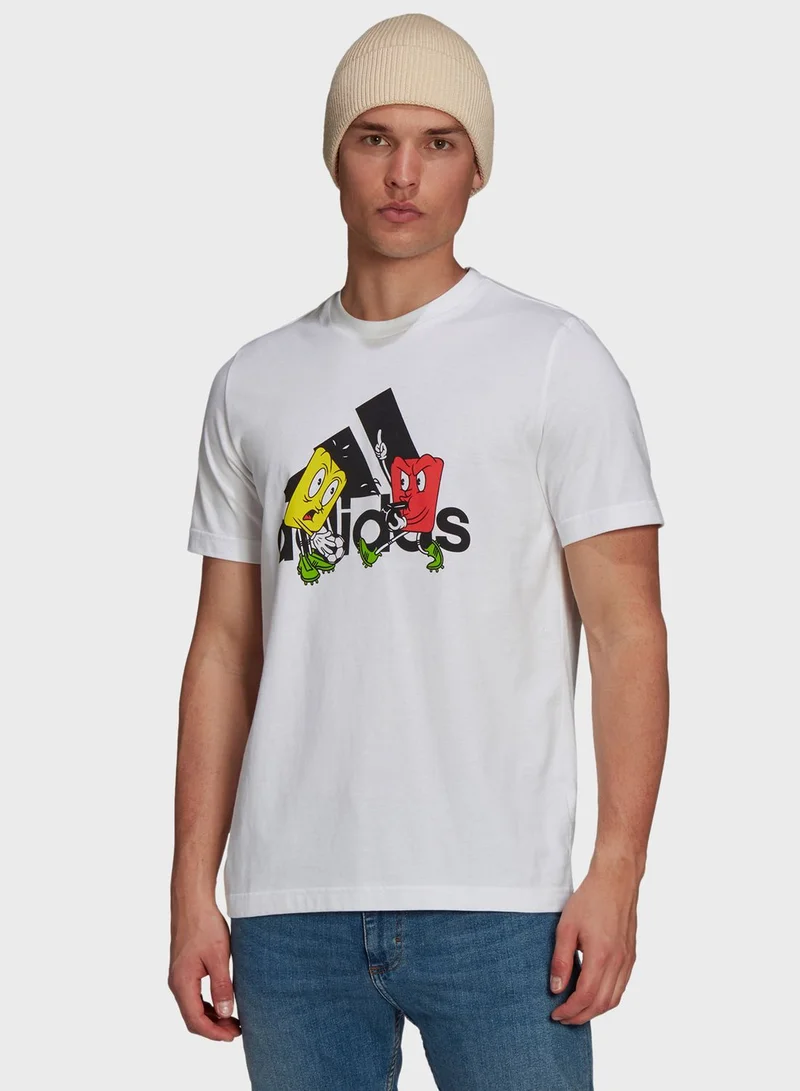 Adidas Mascot Badge Of Sport T-Shirt
