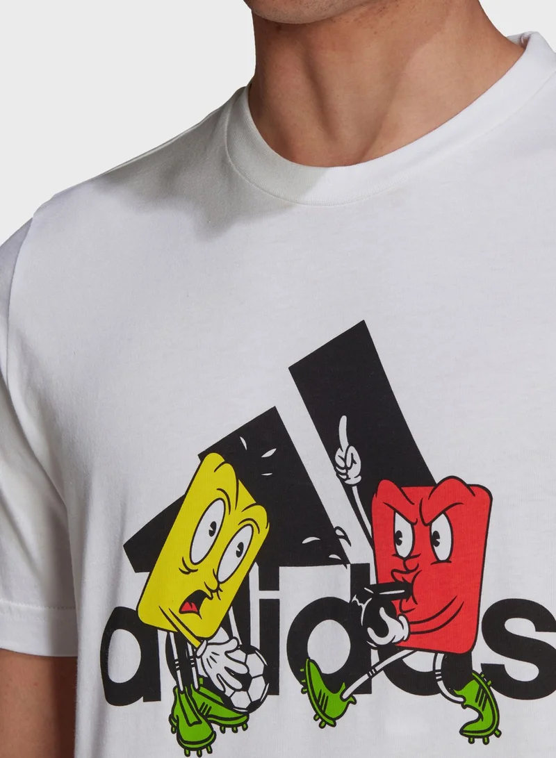 Adidas Mascot Badge Of Sport T-Shirt