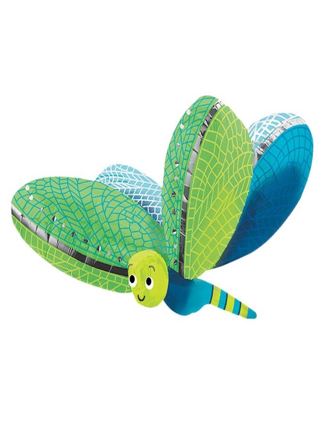 Artisan Owl Cheerful Dragonfly Jumbo 40" Foil Party Balloon by Anagram - Image 1