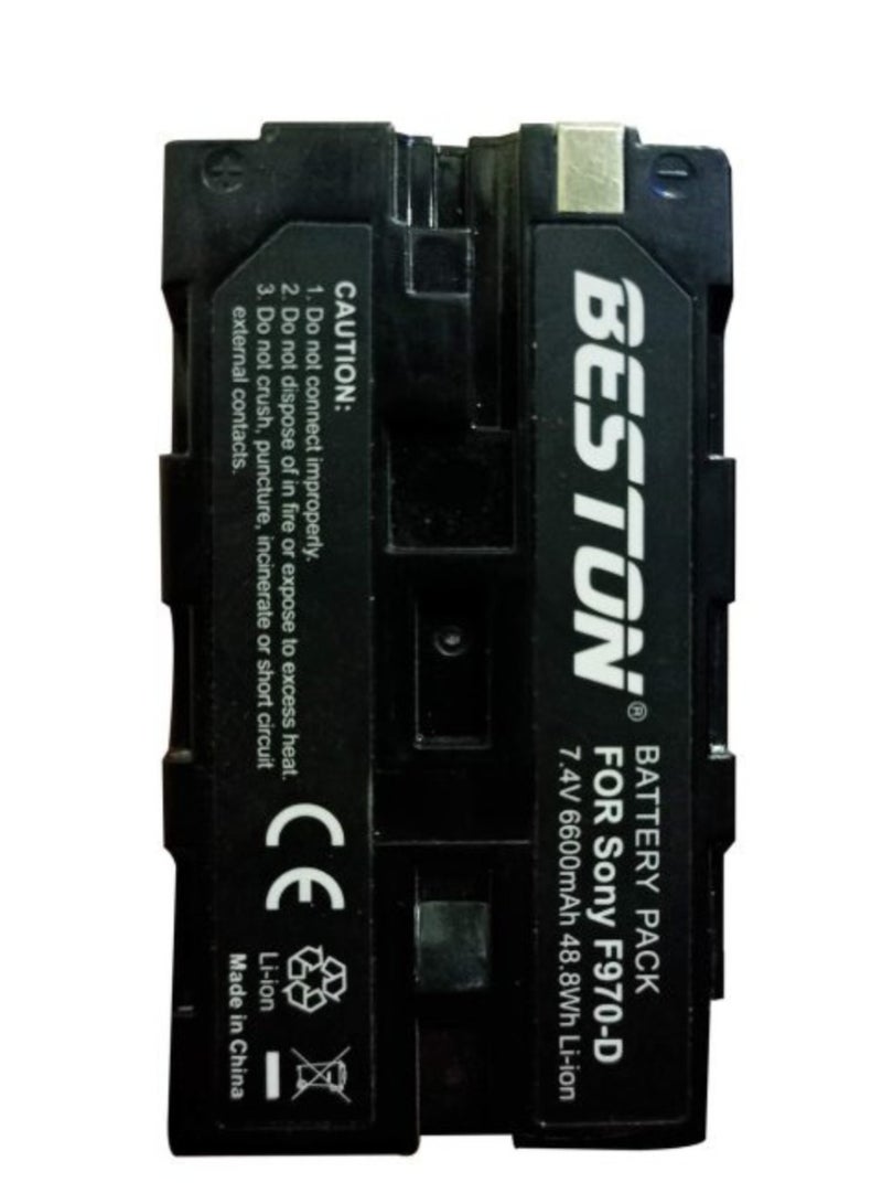 BESTON Beston BST-NP-F970D Camera Battery (6600mAh, 7.4V) - Image 3