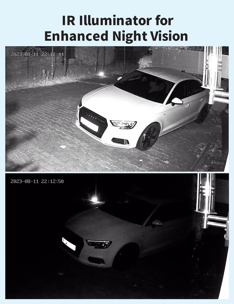 Tonton 2Pack LED IR Illuminator Wide Angle 8-LEDs 90 Degree 100Ft IR Infrared Flood Light, Compatible for CCTV Security Cameras,IP Camera,Bullet Camera,Dome Camera(Black) - Image 4