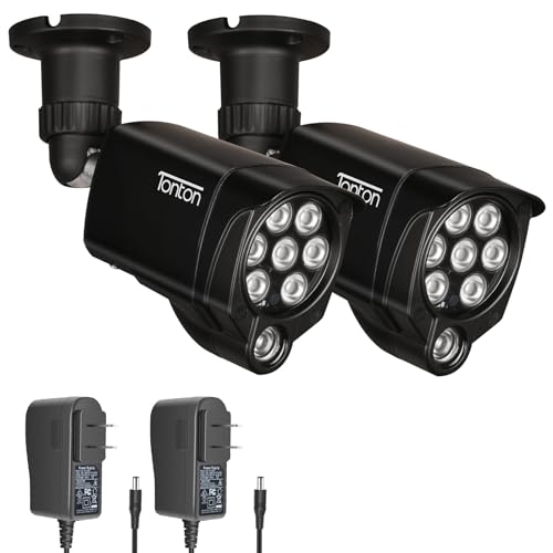 Tonton 2Pack LED IR Illuminator Wide Angle 8-LEDs 90 Degree 100Ft IR Infrared Flood Light, Compatible for CCTV Security Cameras,IP Camera,Bullet Camera,Dome Camera(Black) - Image 1