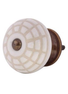 Indian-Shelf IndianShelf 8 Piece White Knobs Ceramic Antique Knobs for Drawers Spider Handle Door 381 cm Handle Pulls 