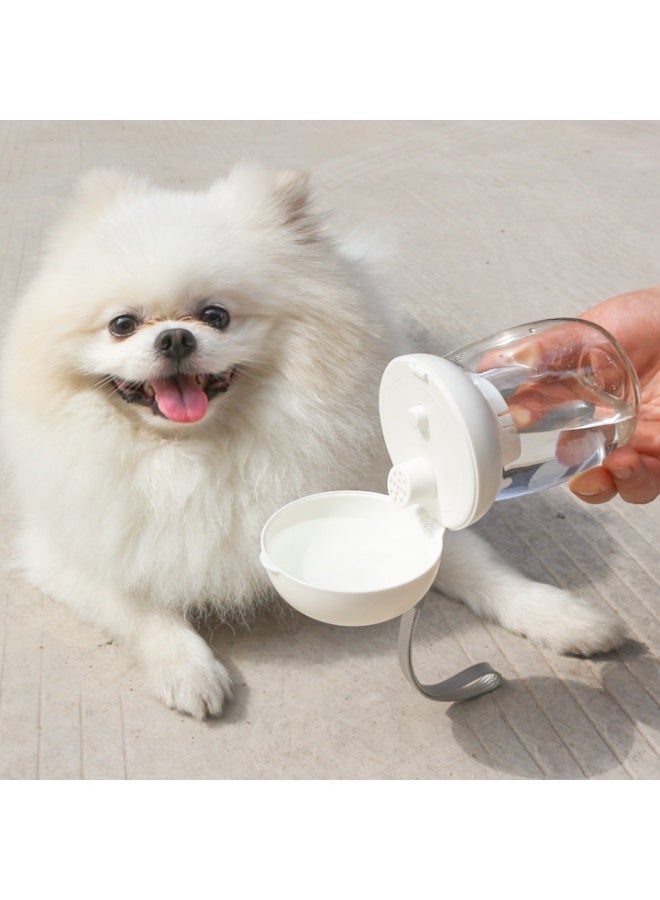 Pet Water Bottle Dog and Cat Easy Drink Feeder Leakproof Hiking Bottle Light Green 300ml - Image 5