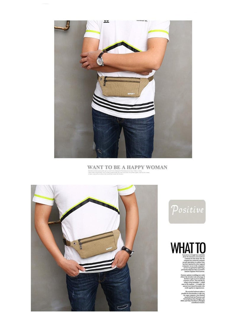 WENICE Men's Shoulder Bag, Casual Sports Fashion, Unisex Running Waist Bag, Crossbody Bag with Adjustable Strap,  30*10*2cm - Image 3