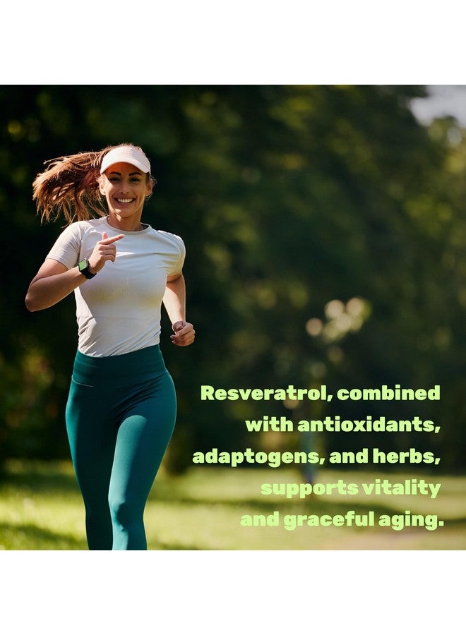 ملحق الصفقة مركب ريسفيراترول 2000 مجم، 240 كبسولة نباتية - ريسفيراترول فائق القوة مع كيرسيتين، وأدنين أميد النيكوتين، والكركمين، وبذور العنب، والمزيد - مضاد للأكسدة يساعد على تعزيز الطاقة ودعم الدماغ أثناء الشيخوخة الصحية - Image 4
