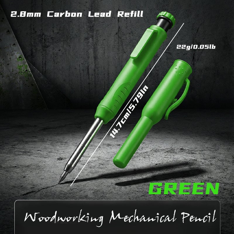 Cross-Border Best-Selling Automatic Pencil with Wood Marker for Engineering and Marking
