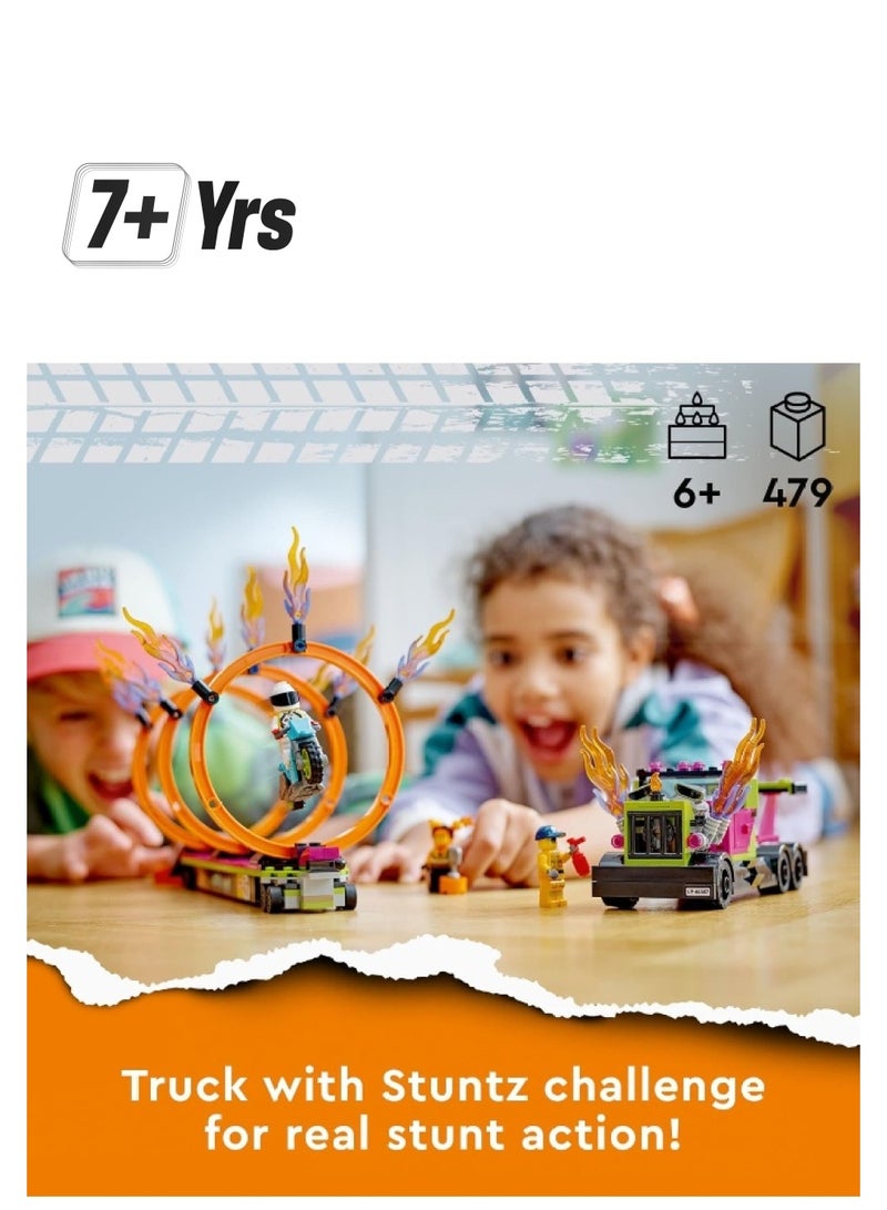 LEGO مدينة ستانتز شاحنة الأكشن وتحدي حلقة النار 60357 - Image 1