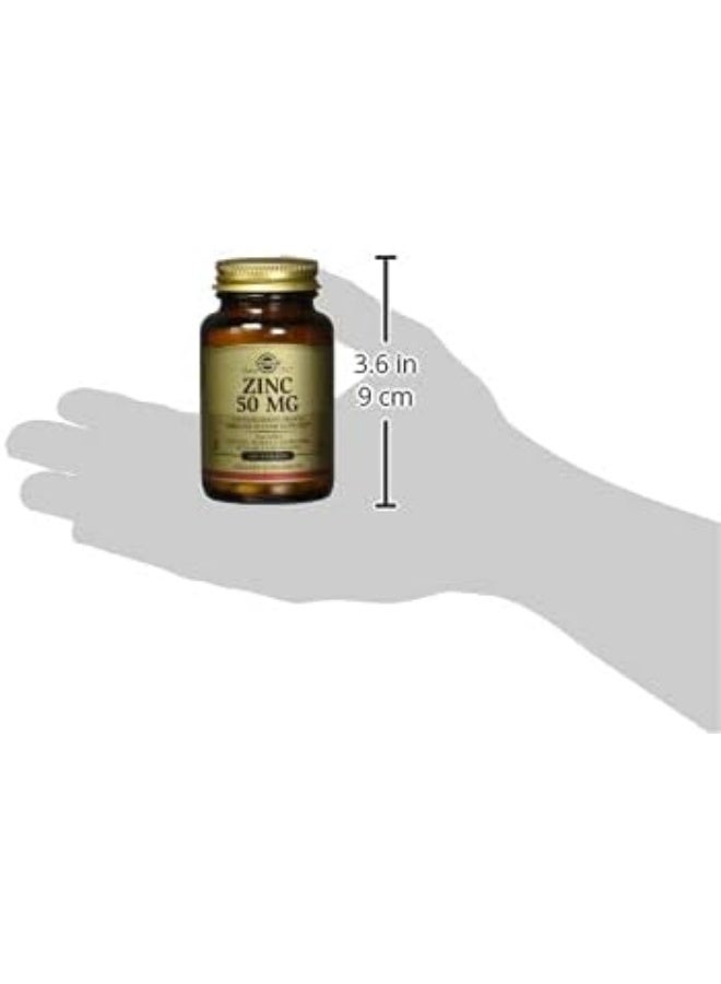 Solgar Zinc 50mg, 100 Tablets Packaging May Vary - Image 3