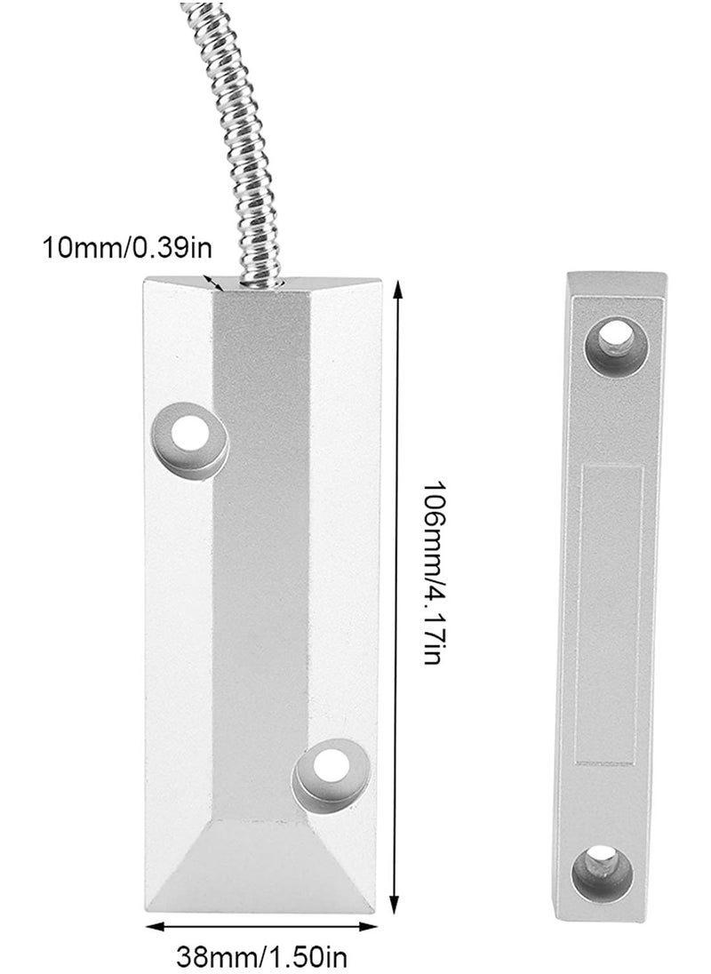 Wired Metal Door Window Magnetic Contact Sensor Switch Security Alarm Kit for Garage Warehouse Factory