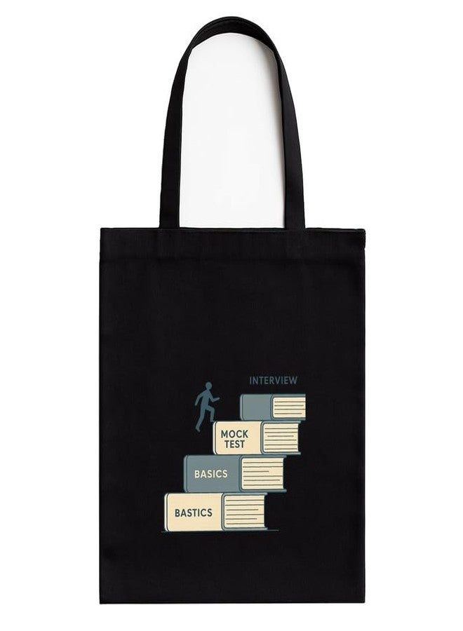 Megrok "One Step Every Day Progress Tote ? 16x14 Inch with A4 Pocket | Zipper Closure, Daily Hustle Bag for Students & Professionals - Image 1