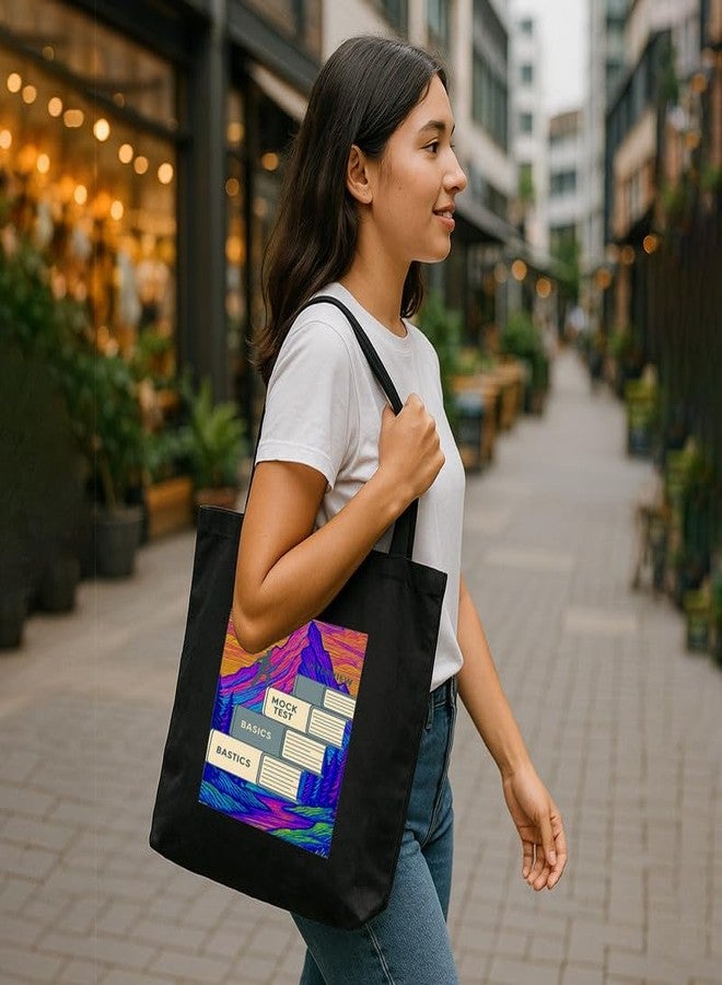 Megrok "One Step Every Day Progress Tote ? 16x14 Inch with A4 Pocket | Zipper Closure, Daily Hustle Bag for Students & Professionals - Image 2