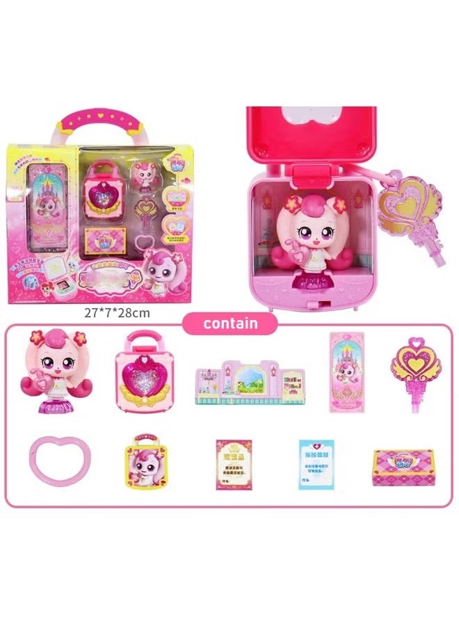 MengkaKey Wonderful Cute Magic Key Doll Mini Dollhouse Set - Adorable Fantasy Toy with 1 Magic Keys, 4 Character Cards & Storage Box - for Imaginative Play, Role-Playing & Collecting - Perfect Gift for Girls Ages 7-14, Birthday Present & Party Favors ﻿ ﻿ - Image 5