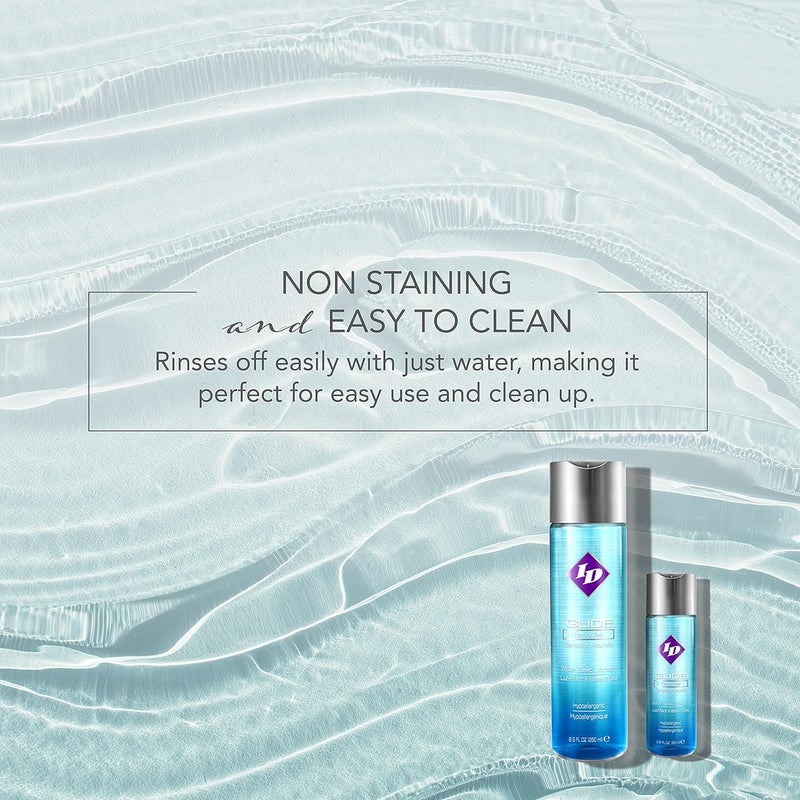 ID Lubricants ID Glide 44 Fl Oz Natural Feel Water Based Personal Lubricant Pack of 2 - Image 5