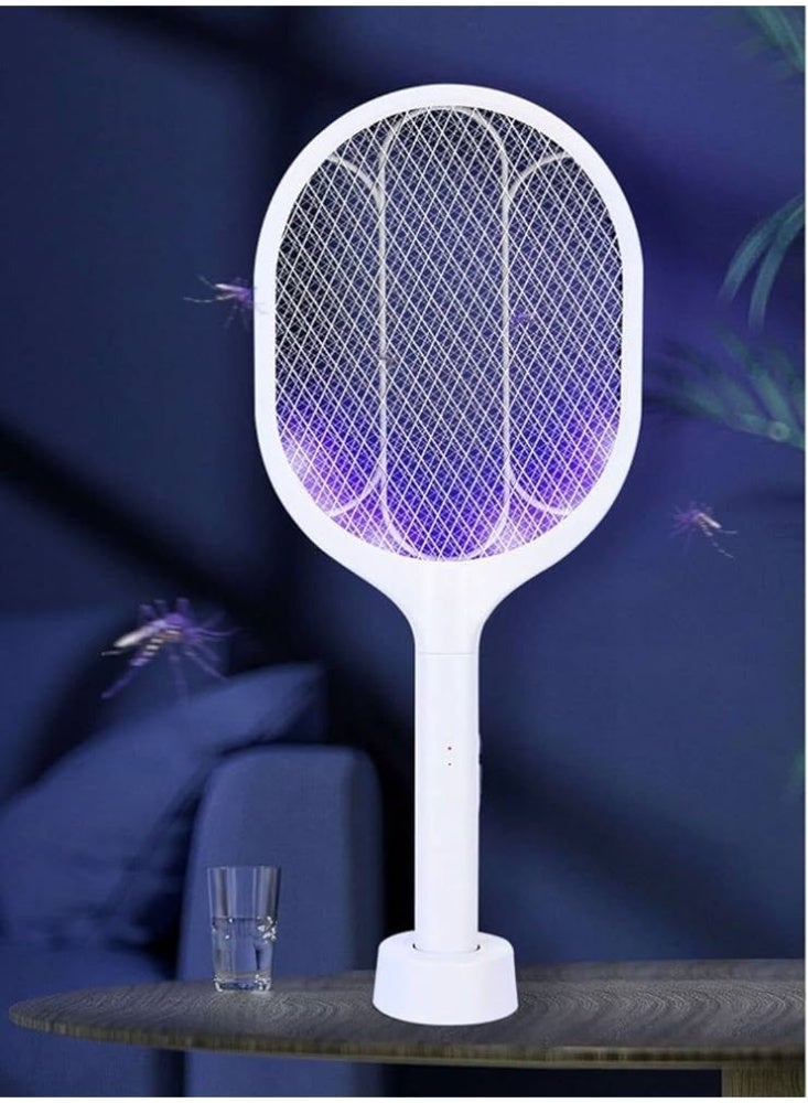 WEIDASI Electric Mosquito Racket Rechargeable Mosquito Swatter Racket & Fly Electric Bat With Stand - Image 1