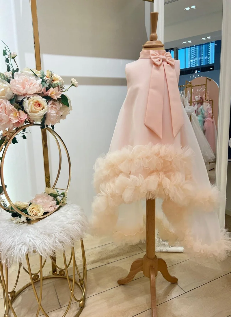 Via Bambino Fancy BlushDress 26090