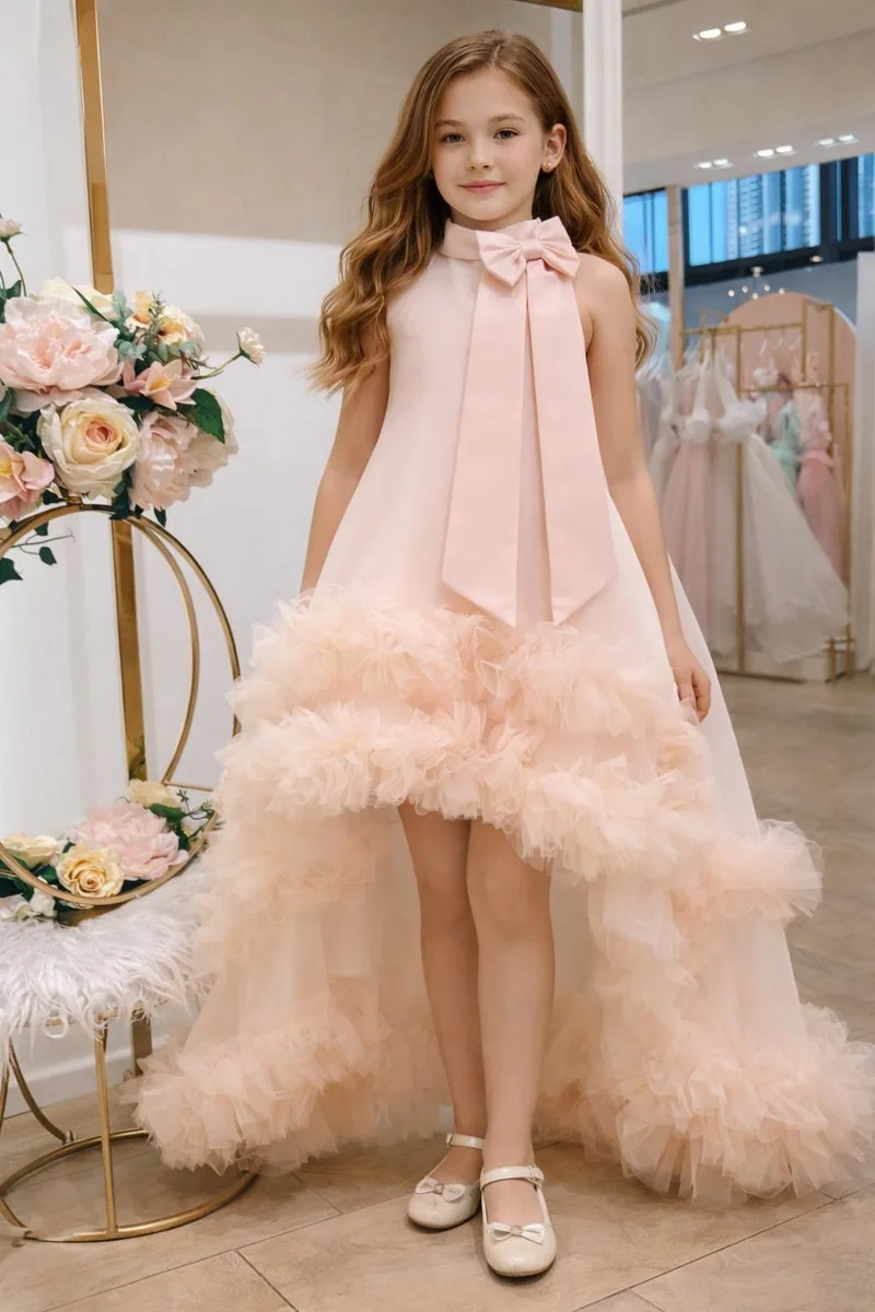 Via Bambino Fancy BlushDress 26090