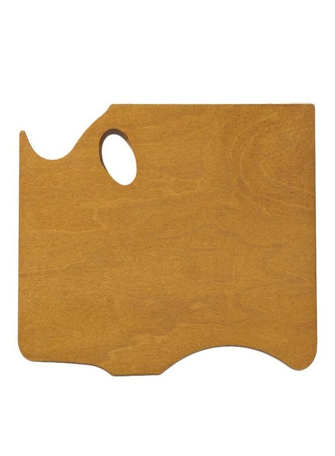New Wave Highland Hand Held Wood Artist Palette | Natural Stain, Held in Right Hand, Wooden Paint Palette, Artist Palette, Painting Palette, Oil Paint Palette, Wood Paint Pallet - Image 1