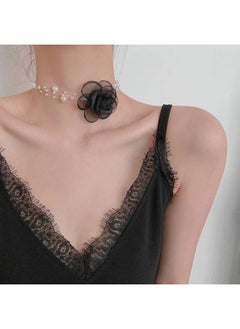 French Style Pearl Necklace Necklace Women's Light Luxury Niche Design Love Clavicle Chain High-grade Sweater Chain Elegant