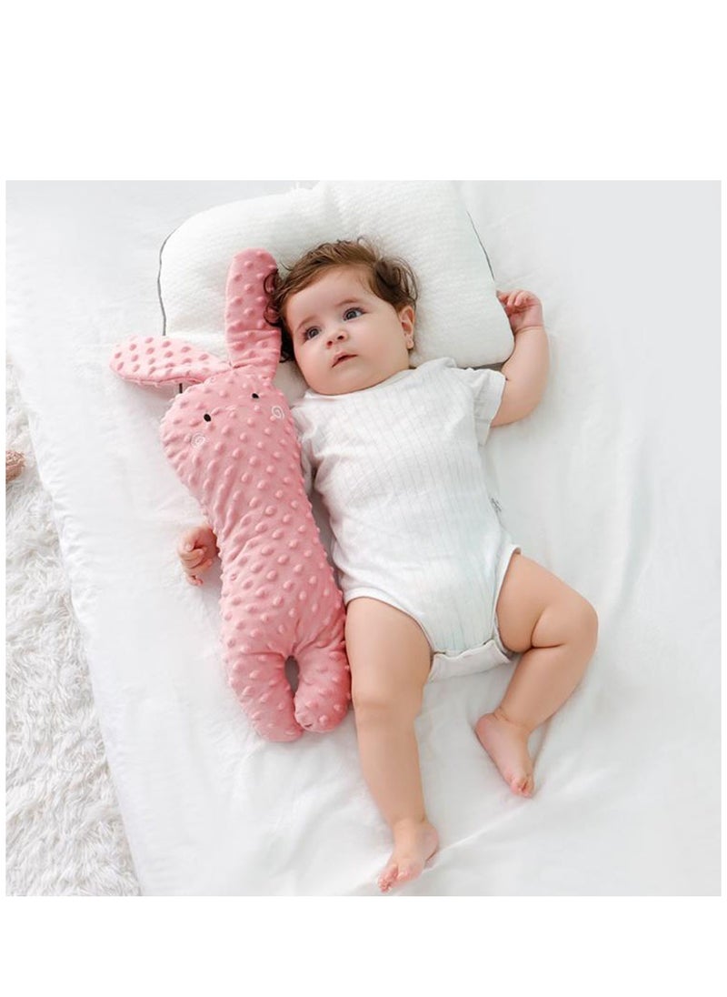 Arabest - Kids Plush Toy Pillows, Soft Cuddle Bedding Pillow for Newborn Infant(0-36 Months), Rabbit Appearance (Pink) - Image 1