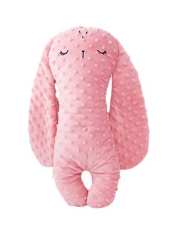 Kids Plush Toy Pillows, Soft Cuddle Bedding Pillow for Newborn Infant(0-36 Months), Rabbit Appearance (Pink)