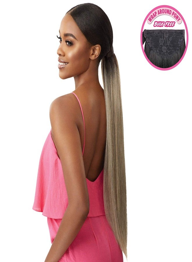 Outre Ponytail Pretty Quick Sleek Straight 24" (1-Jet Black) - Image 2