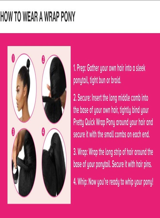 Outre Ponytail Pretty Quick Sleek Straight 24" (1-Jet Black) - Image 4