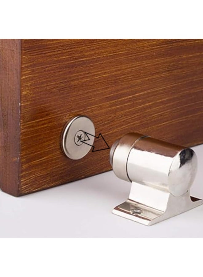 Biella Magnetic Door Stopper Premium Stainless Steel With Versatile Suction Installation For Home Office And Hotel Use  - Image 5