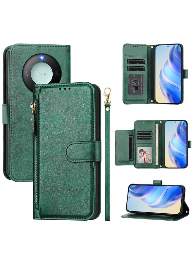 زبون جراب هاتف ذكي بسحّاب وفتحات متعددة للبطاقات لهاتف Honor X60 / X9c - Image 1