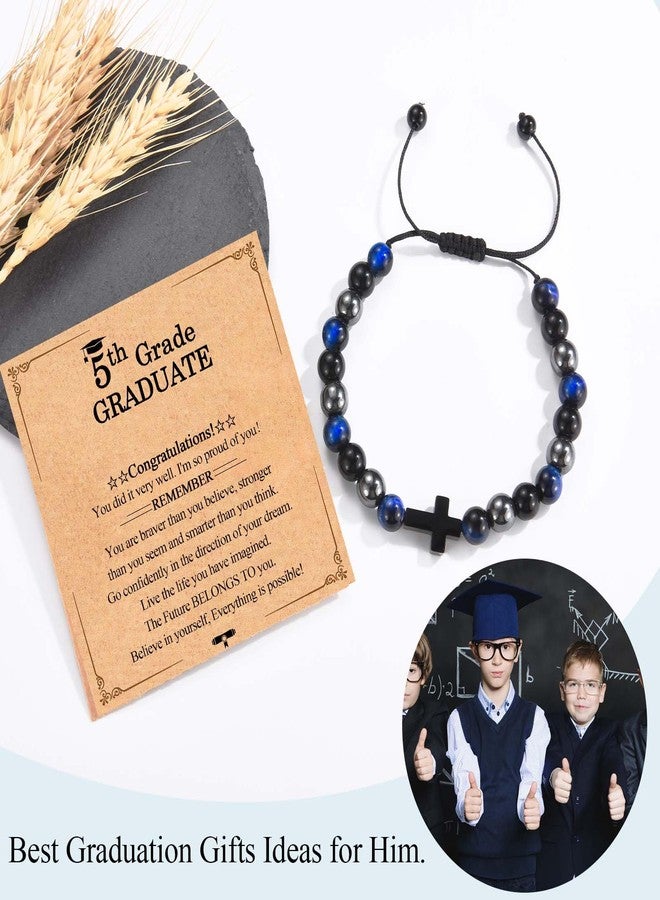 FIEEFX 5th Grade Graduation Gifts for Boys 2026 Elementary School Graduation Card Decorations Bracelet Jewelry Presents for Boys Him Son Grandson Nephew Brother Friend - Image 4