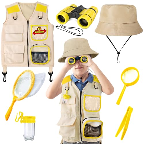 YOPINSAND Kids Explorer Kit Bug Catcher Kit Kids Camping Gear for Kids Outdoor Exploration Set with Vest Hat Ideal Outdoor Camping Adventure Toys for Ages 3 4 5 6 7 8 Boys Girls - Image 1