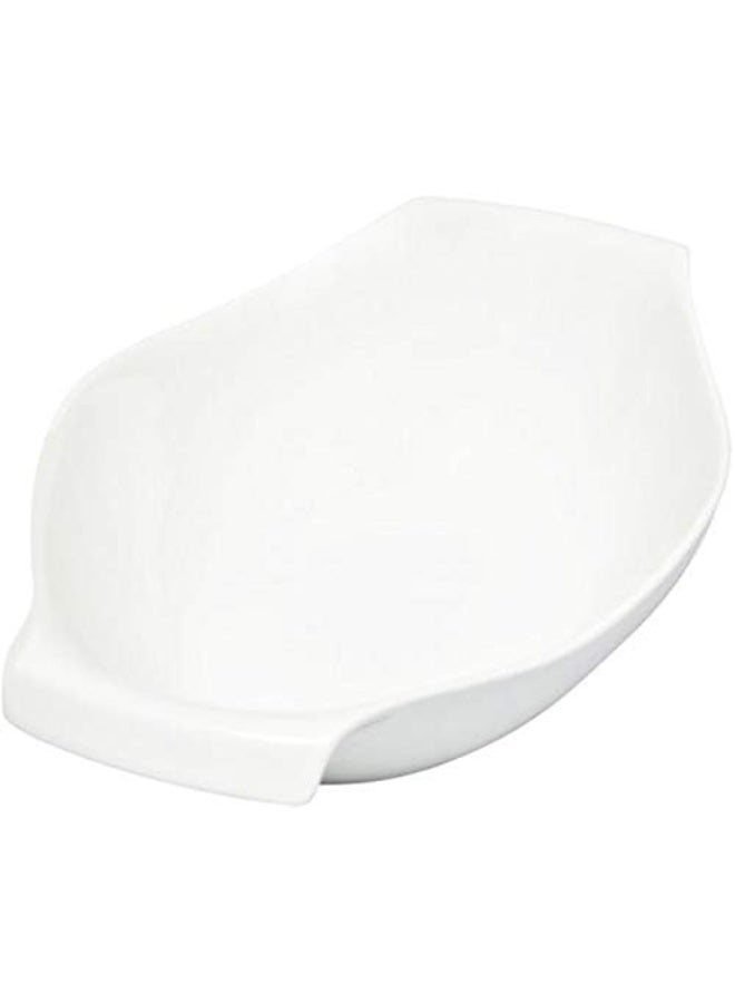 Shallow Porcelain Serving Bowl, White, 12 Inches - Image 2