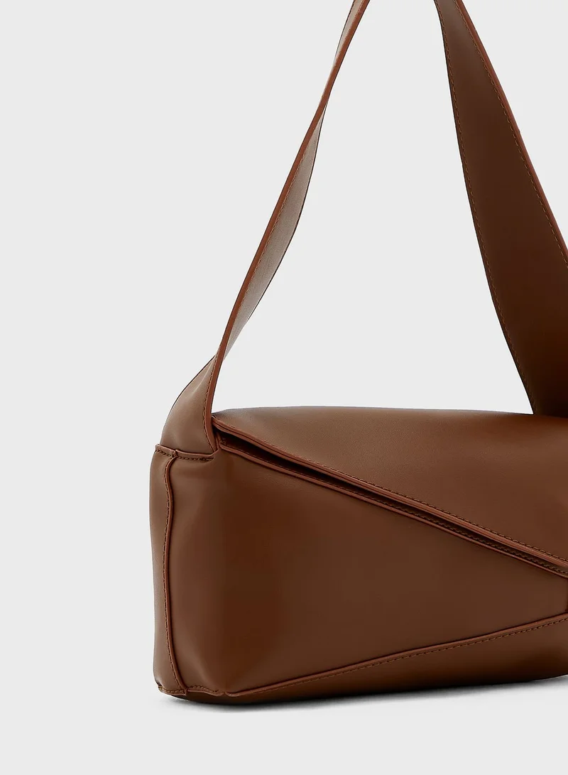 ELLA Panelled Shoulder Bag