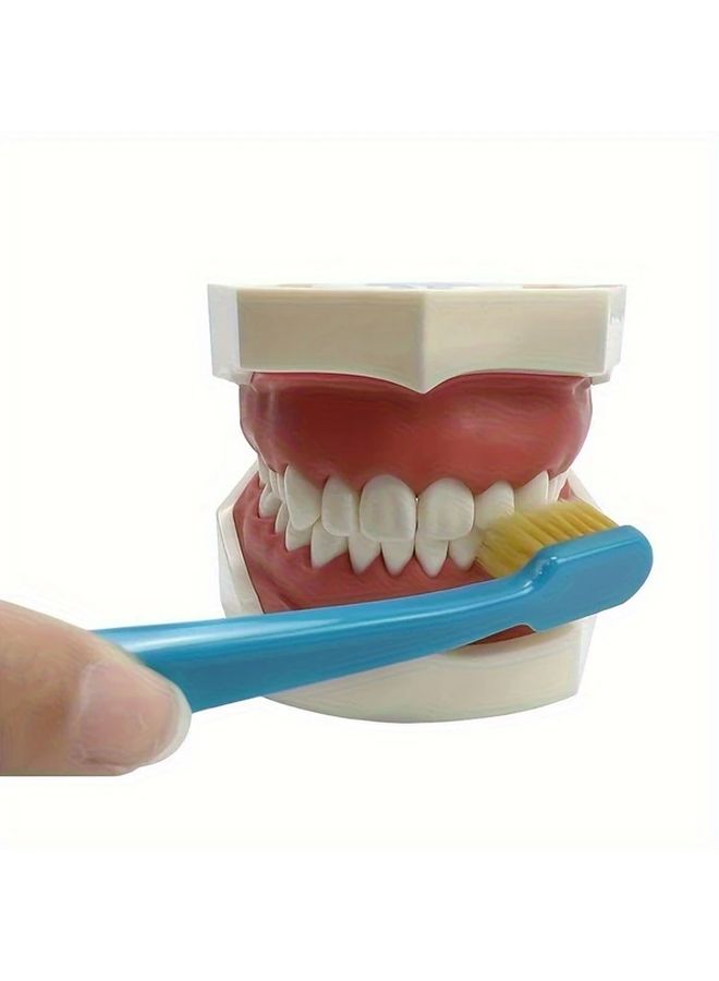 Blue Portable Dental Cleaning Kit 7 Pieces Soft Bristles Orthodontic Care Travel Oral Hygiene Set - Image 5