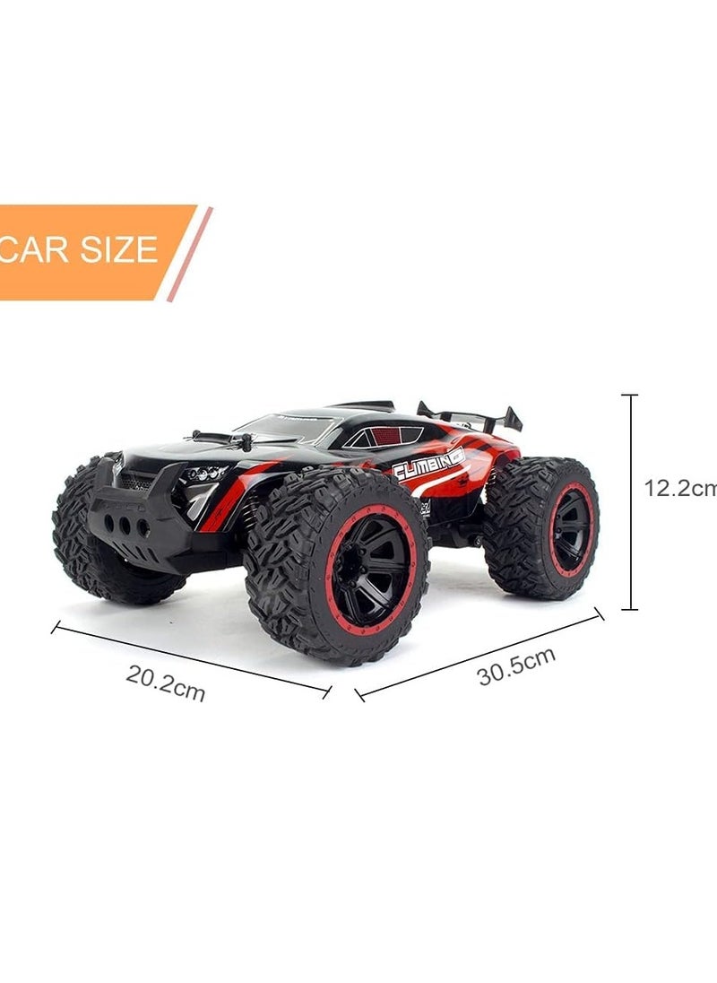 AROAQ - RC Remote Control Car, All Terrain 45° Climbing Remote Control Car Model Toy, High Speed 1:14 Scale Large Off Road RC Vehicle, Big Tyres Climbing Racing Toy Car Model For Children And Adults, (Red) - Image 1