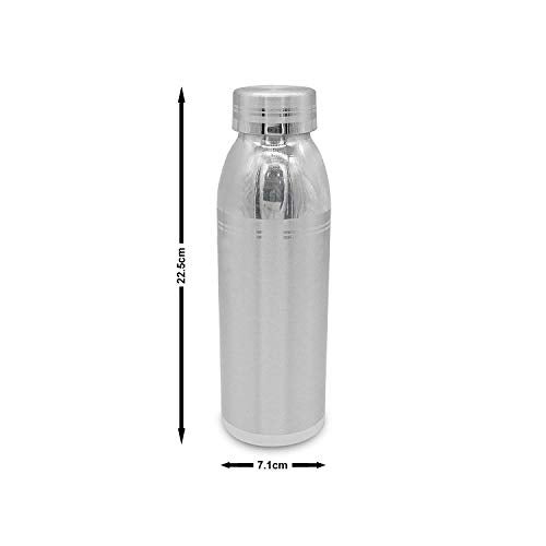 MAA SILVER Pure Silver Water Bottle Leak-Proof & Bacteria Free Non-Toxic 650ml (97 Purity)(260 Grams Silver) - Image 3