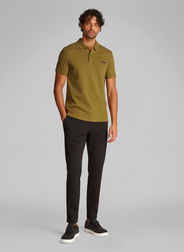 CALVIN KLEIN Slim Stretch Pique Polo  - Image 4
