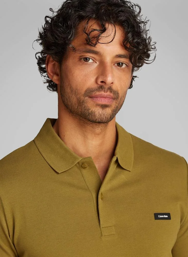CALVIN KLEIN Slim Stretch Pique Polo