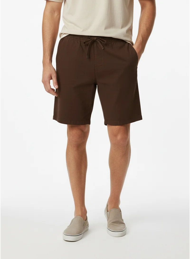 فرنش كونكشن Drawstring Linen Shorts
