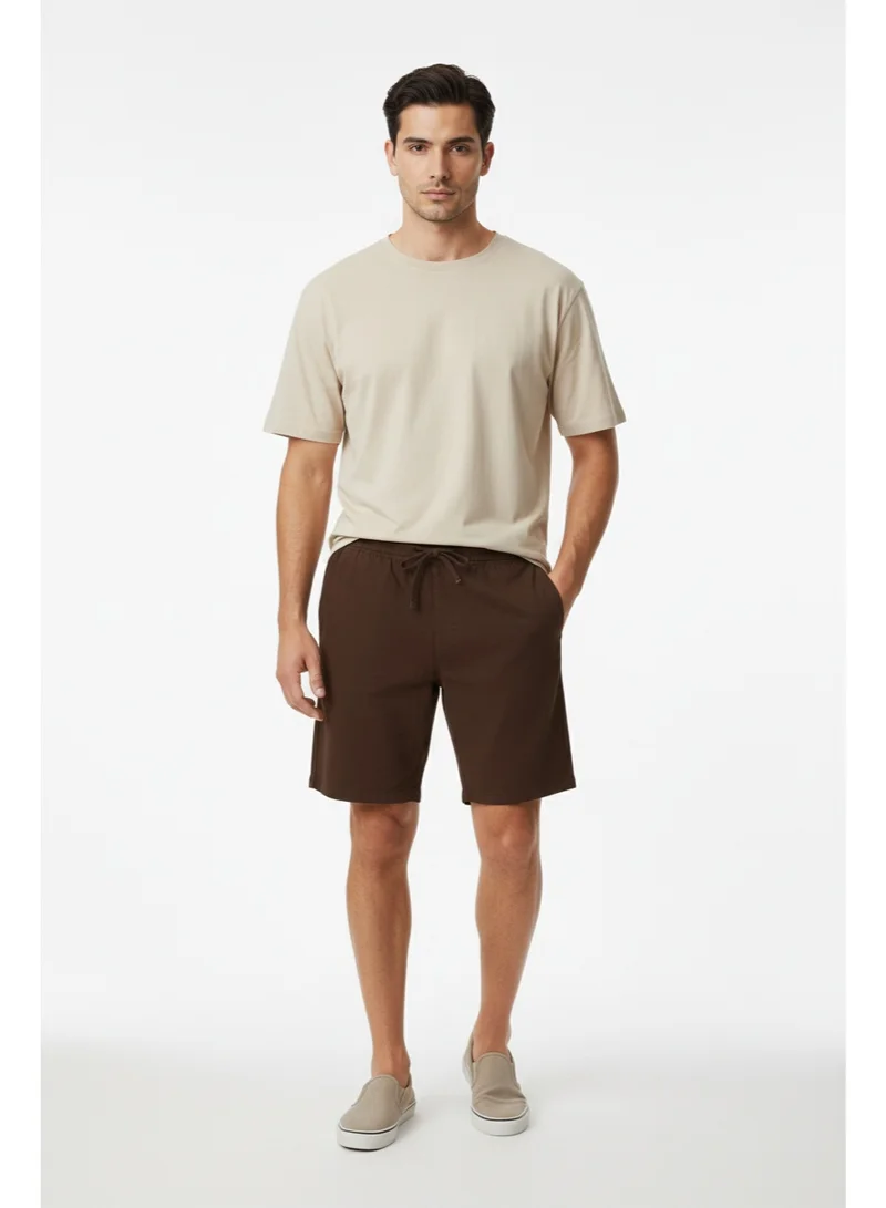French Connection Drawstring Linen Shorts
