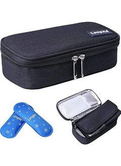 Leng Ke Insulin Cooler Travel Carrying Case Insulated Cooling Bag with 2 Ice Packs  - Image 1