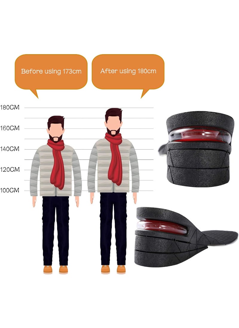 HMANE - 4-Layer Unisex Height Hight Increase Shoe Insoles for Men Women Shoe Pad Lift Kit Air Cushion Heel Inserts 4 Layers 7.5cm - Image 1