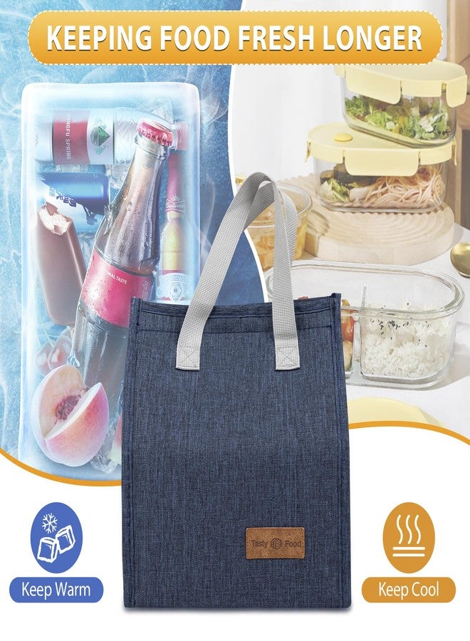 VZZNN 24 Pack Lunch Bags Bulk,Insulated Reusable Lunch Bags with Aluminum for Women Men,Leakproof Tote Large Lunch Box for Office,Work,Beach or Travel,Multicolor - Image 2