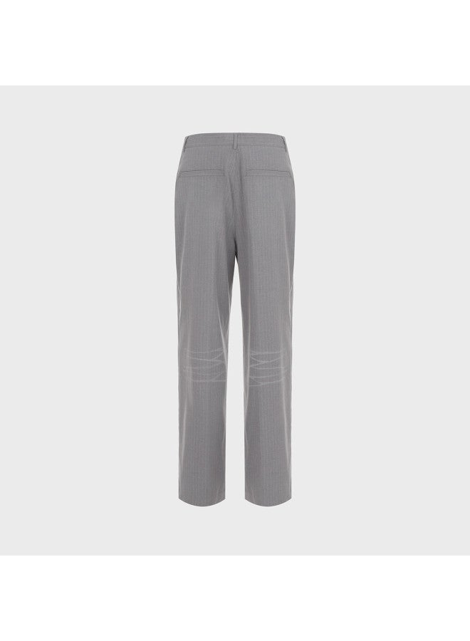 Zara men's Classic Striped Pleated Print Casual Versatile Loose Soft Comfortable Pants - Image 3