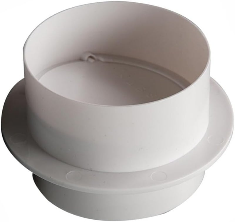 ABS Air Duct Check Valve Round Ventilation Pipe 80MM White for Exhaust Fan - Image 5