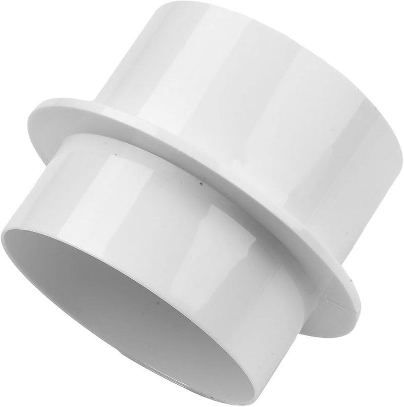 ABS Air Duct Check Valve Round Ventilation Pipe 80MM White for Exhaust Fan - Image 3