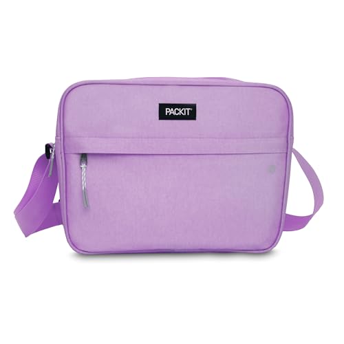 PackIt Freezable Zuma 15-Can Cooler, Lavender, Built with ECOFREEZE Technology, Collapsible, Reusable, Zip Closure with Adjustable Shoulder Strap and Front Zip Pocket, Fits 15, 12 oz Cans - Image 1